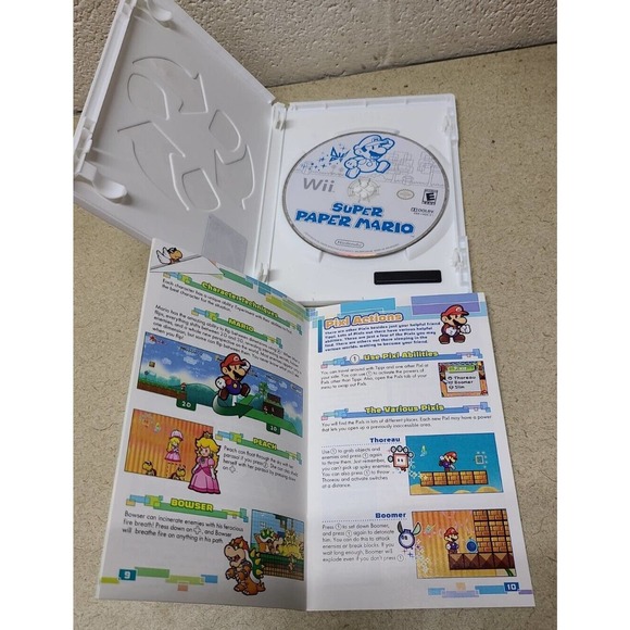 Nintendo Wii Super Paper Mario Game Complete With Manual Selects Edition Disc - Picture 5 of 5